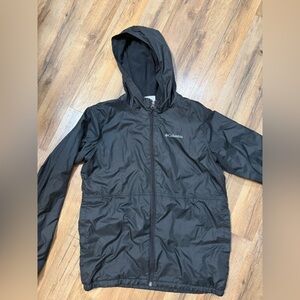 Columbia Black Hooded Windbreaker